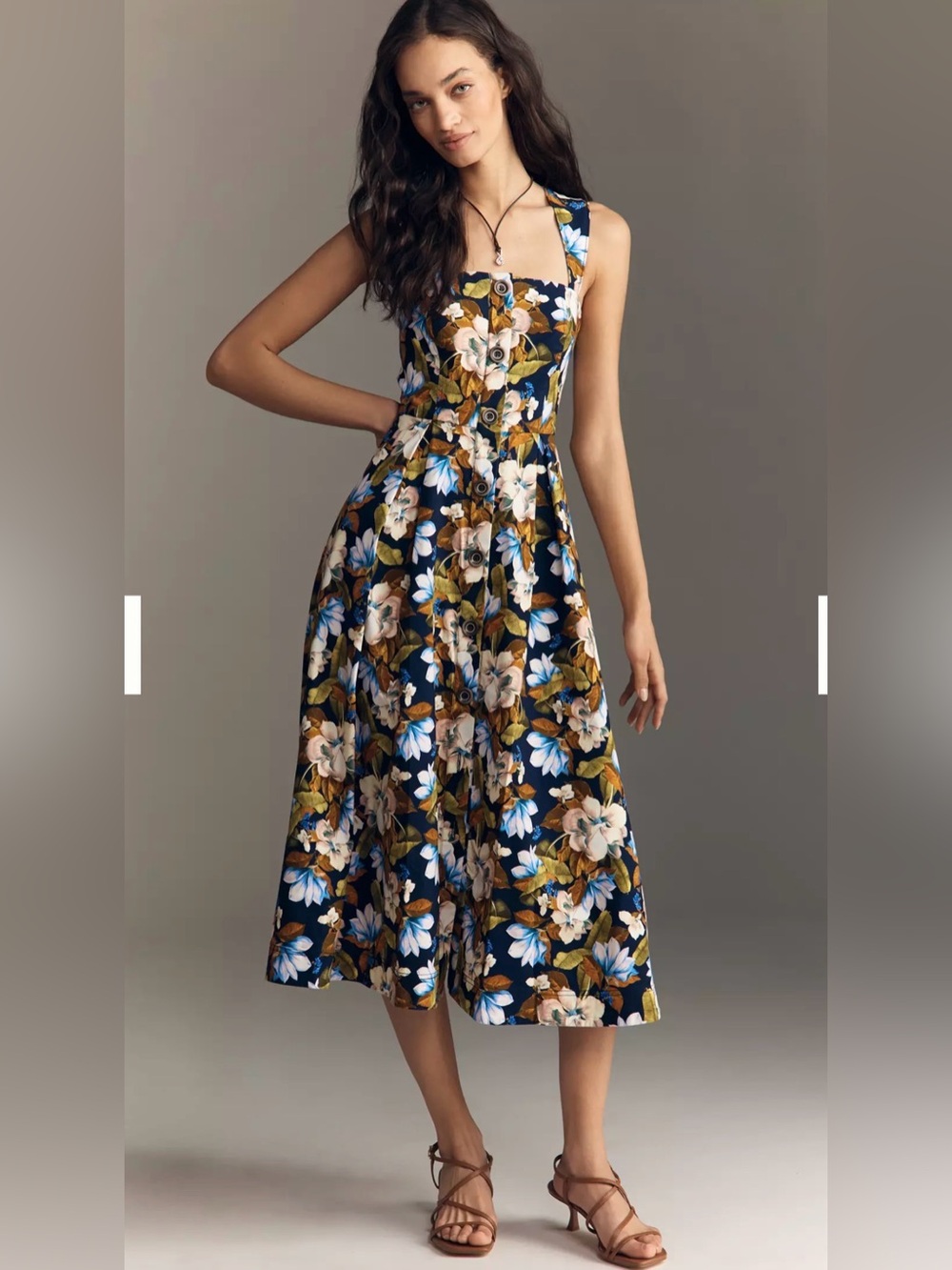 NWT Anthropologie Maeve Sleeveless Midi Dress